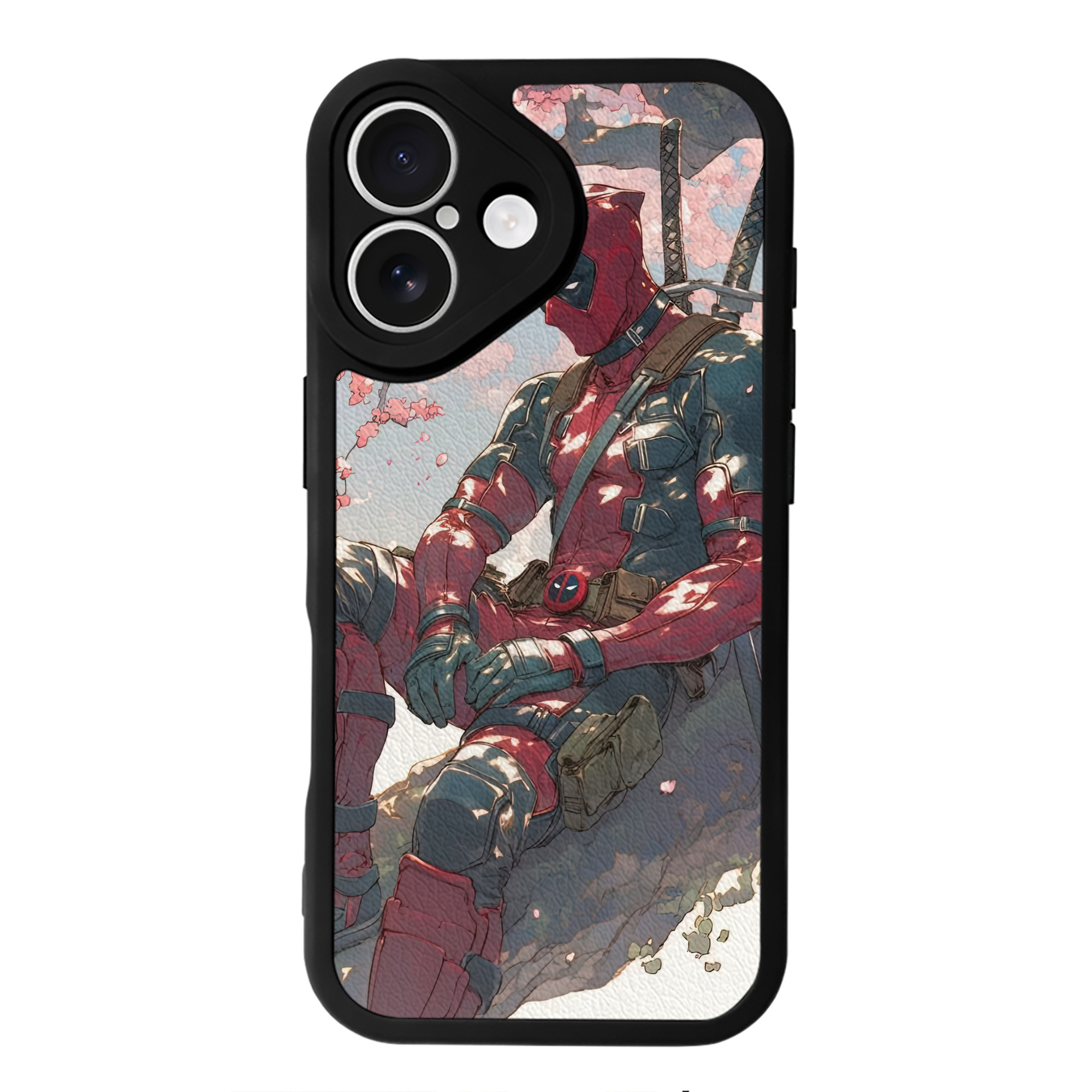 （画像用） Deadpool デッドプール 【iPhone 16シリーズ対応】シリコンスマホケース（レザー調） 材質：シリコン